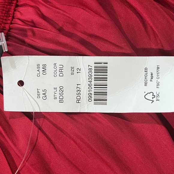 J.Crew Womens Dark Ruby Red Pleated Maxi Skirt BD520 Size 12 NWT - Picture 5 of 5